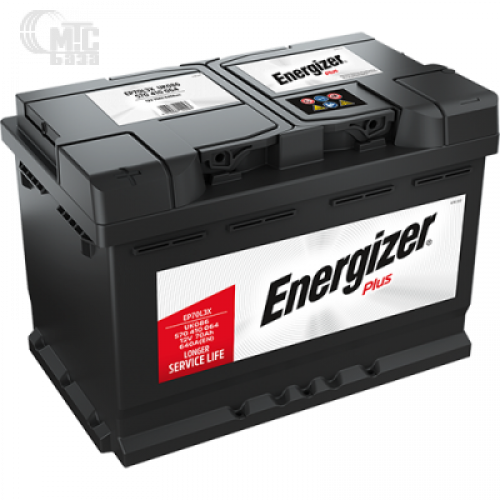 Аккумулятор Energizer Plus [EP70-LB3, 570144064] 6СТ-70 Ач R EN640 А 278x175x175